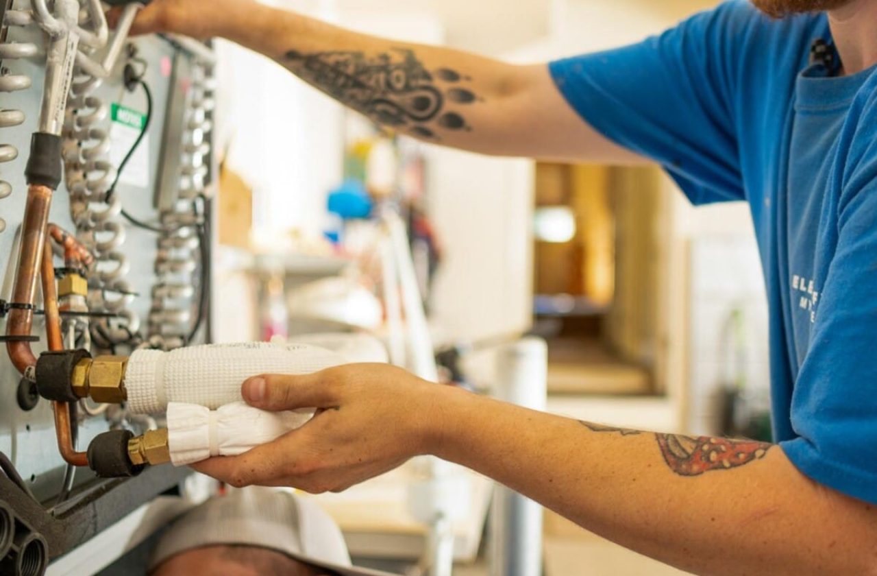 AC repair near me – Electrify My Home technicians diagnosing an AC system in Suisun City, CA